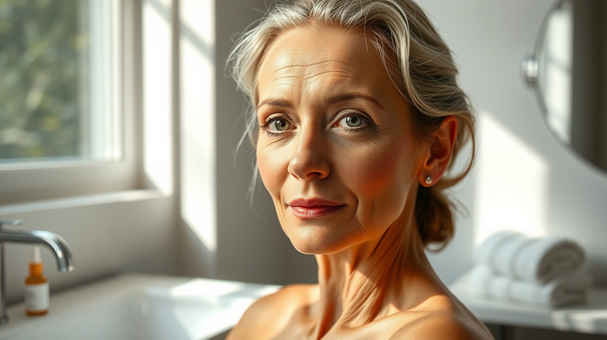 Hidratação Eficaz para a Pele Madura