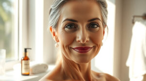 Hidratação essencial para skincare em pele madura